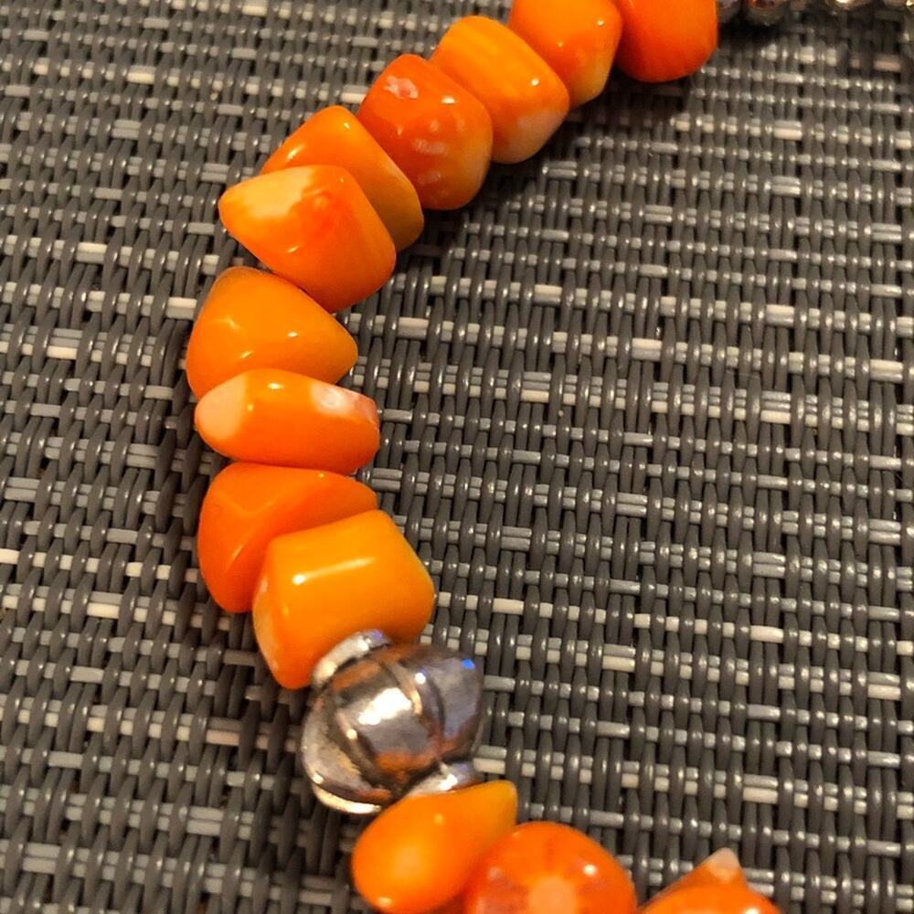Girls Orange Bamboo Bracelet - Picture 2 of 3